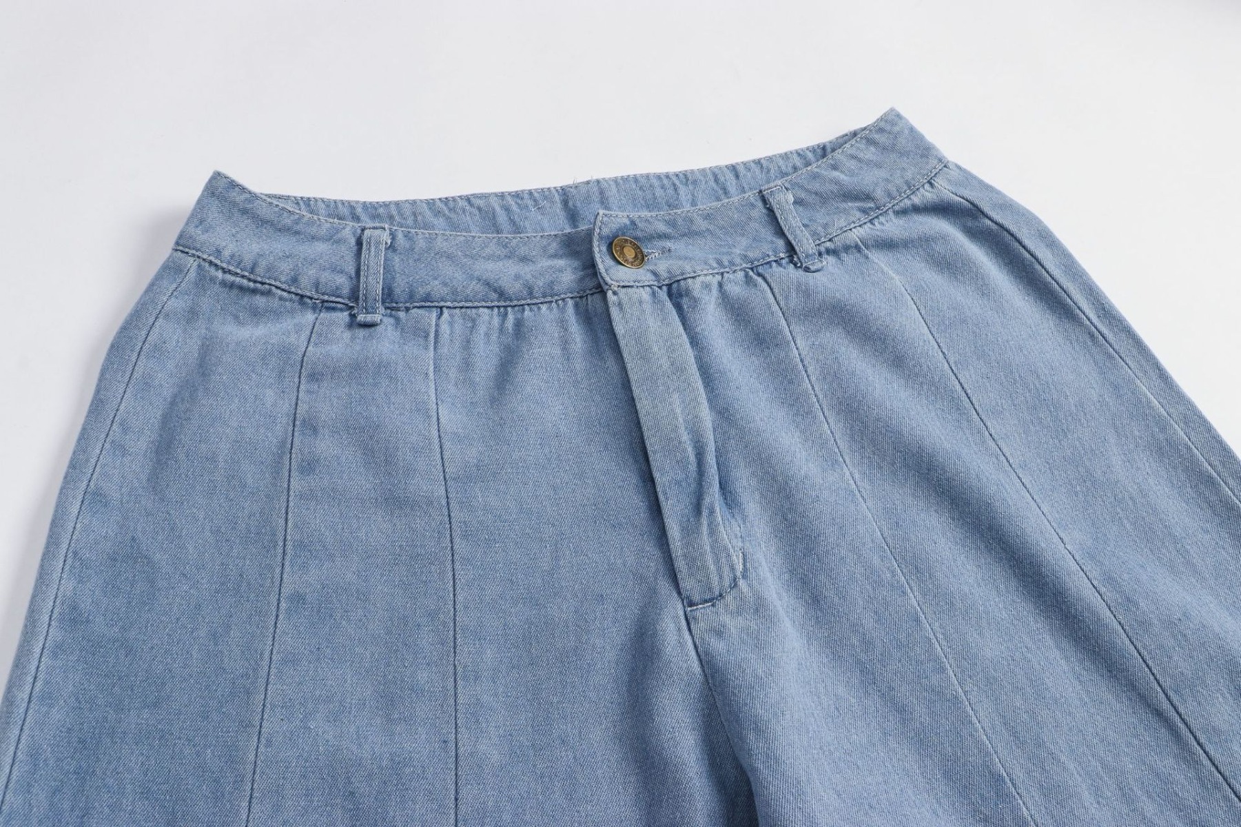 Stylish Washed High Waist Bell-bottom Jeans