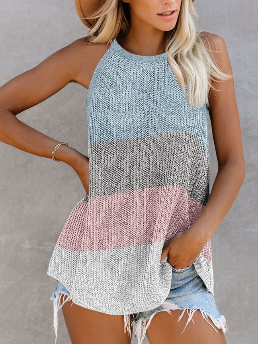 knitted halter tops