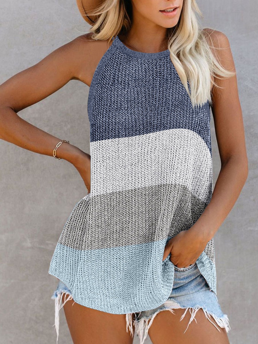 knitted halter tops