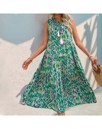 Summer Sleeveless Boho Maxi Dresses Wholesale Womens Clothing N3824062800033