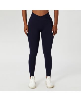 Woman Girls Yoga Sport Mesh Legging PU Splicing Butt Lift Sexy Tight Pants  Belly
