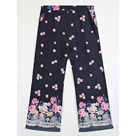 Plus Size Wide-leg Floral Pants